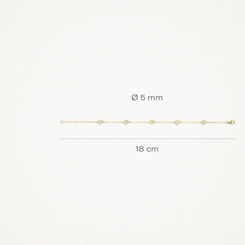 Blush armband 2211YZI - 18cm - Armbanden