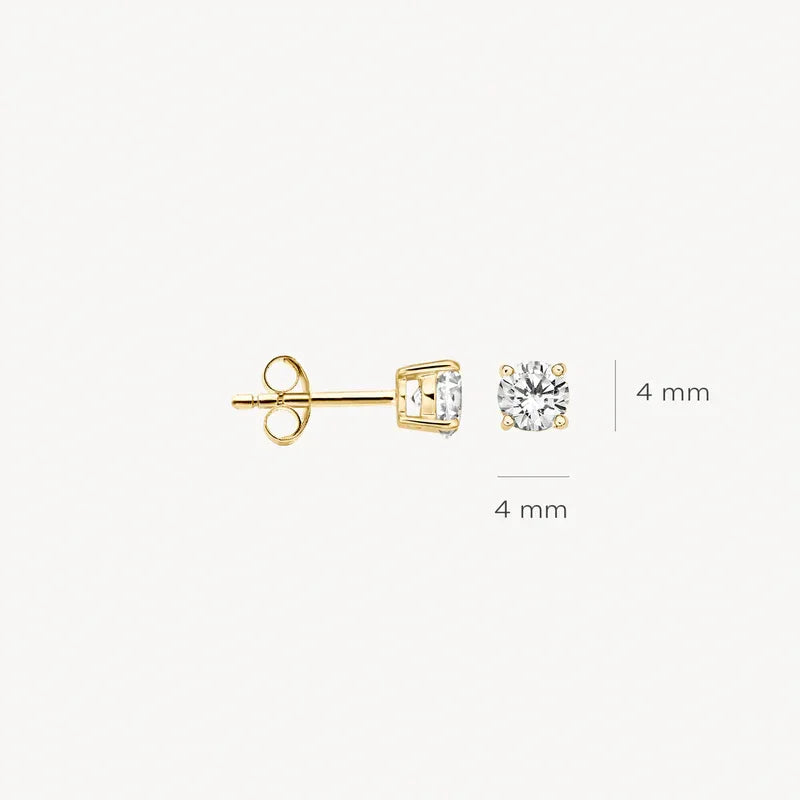 Blush oorknoppen 7127YZI - Oorsieraden