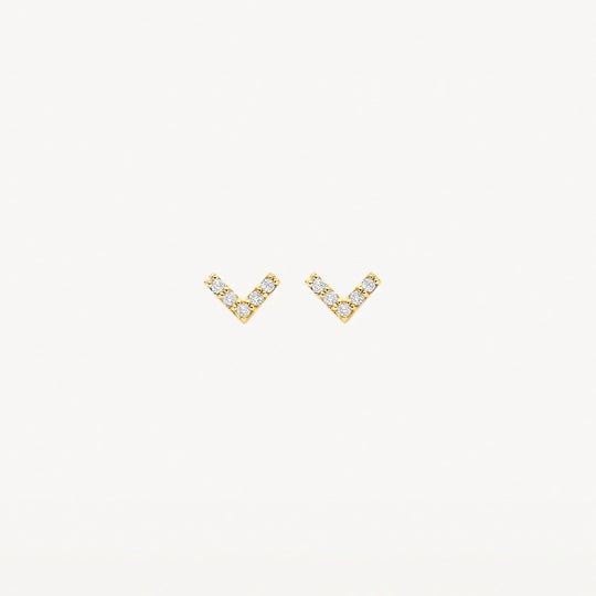 Blush oorknoppen 7374YZI