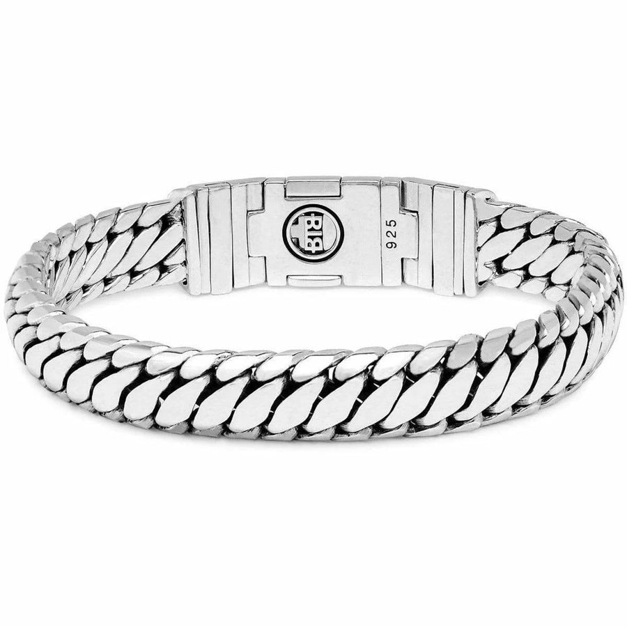 Buddha to Buddha armband 008BL: chunky zilveren kettingarmband