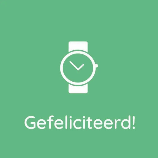 Cadeaubon - Gefeliciteerd! (horloge)