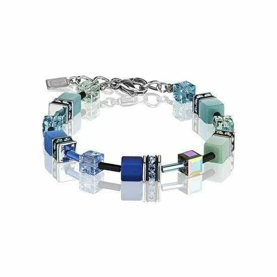 Coeur de Lion armband blauw -turquoise 2838/30-0705