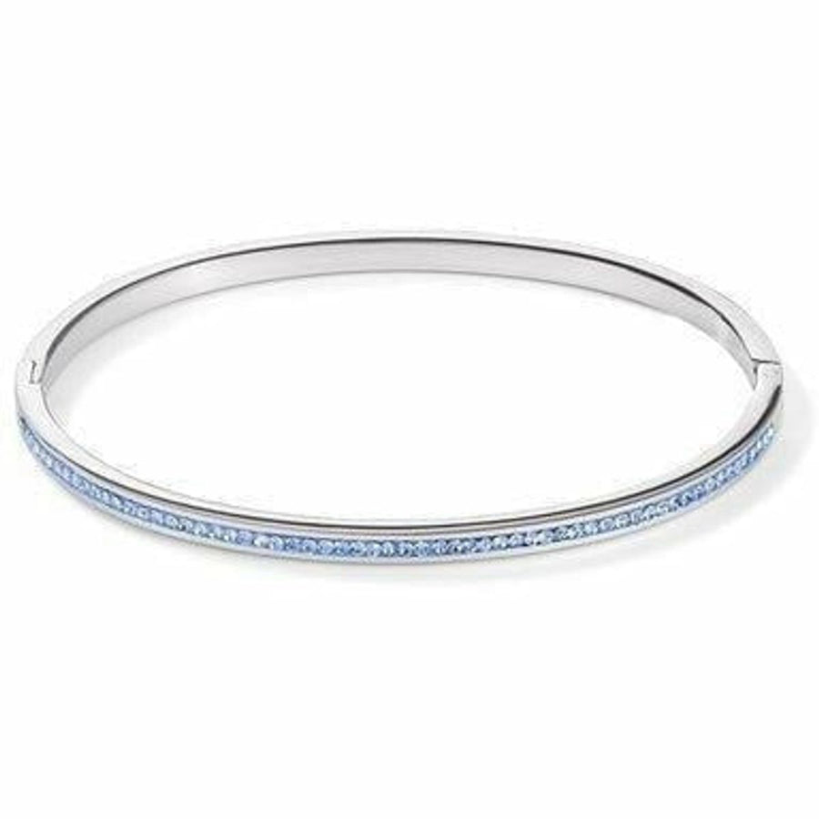 Coeur de Lion armband zilver met blauw 0129/33-0741 -