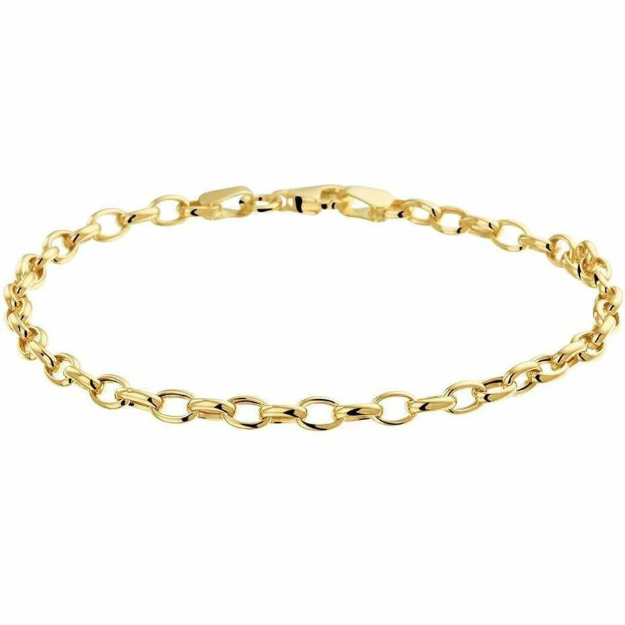 Gouden armband anker 3,5 mm 18,5 cm - Armbanden