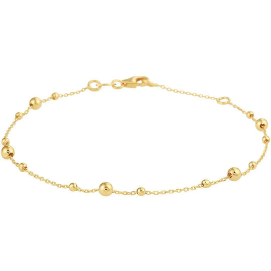 Gouden armband bolletjes 0,8mm