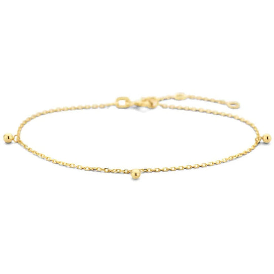 Gouden armband bolletjes