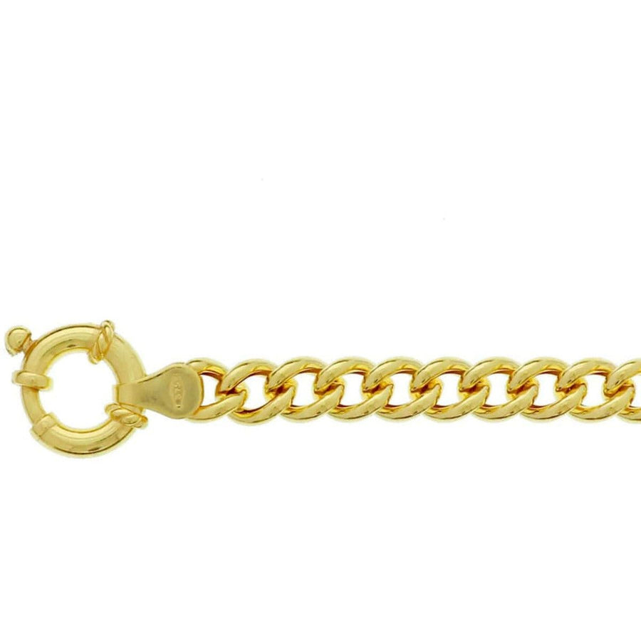 Gouden armband gourmet 5,5 mm 18,5 cm - Armbanden