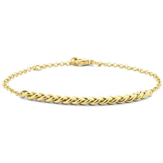 Gouden armband gourmette 5,0mm