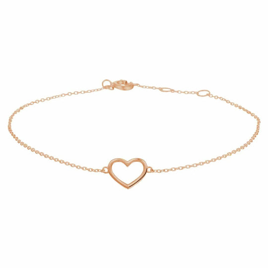 Gouden armband hart