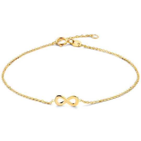 Gouden armband infinity