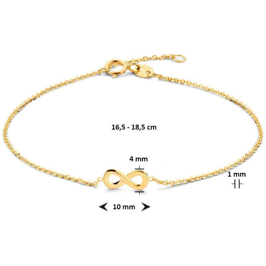 Gouden armband infinity - Armbanden
