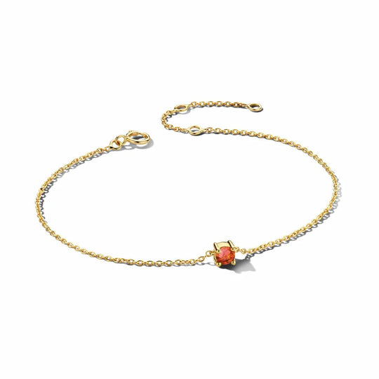 Gouden armband met geboortesteen Januari