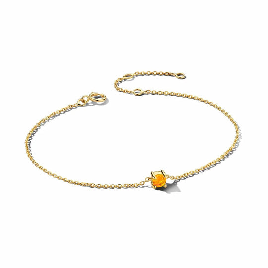 Gouden armband met geboortesteen November