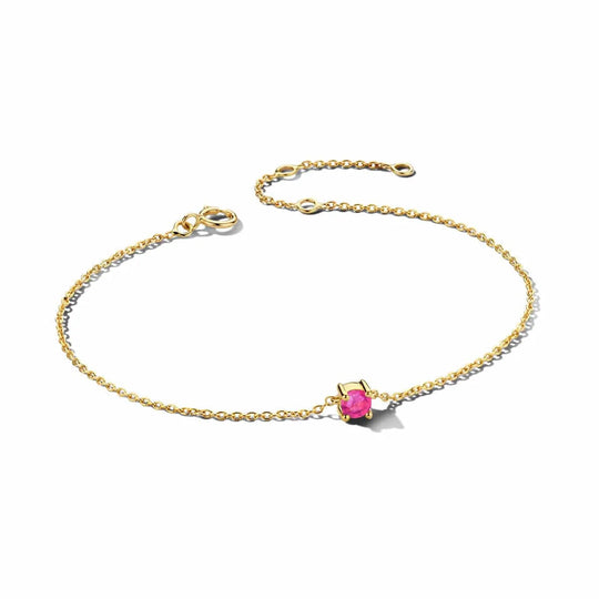 Gouden armband met geboortesteen Oktober
