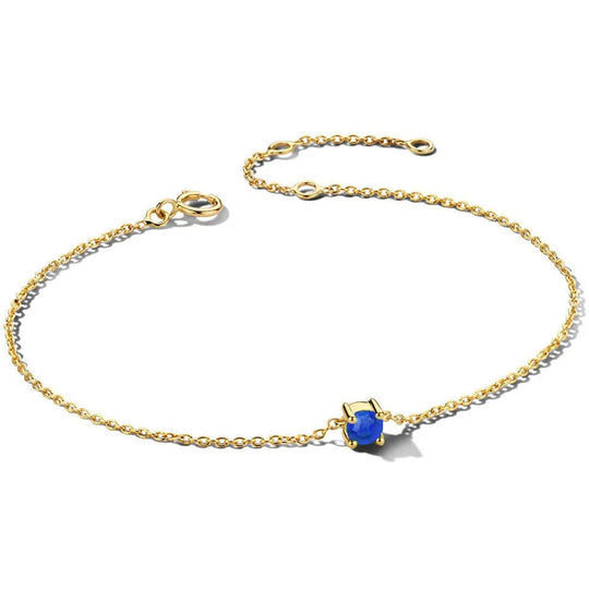 Gouden armband met geboortesteen September