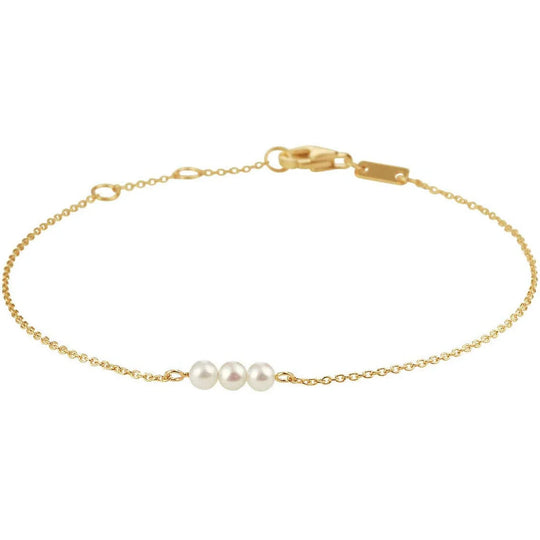 Gouden armband parel