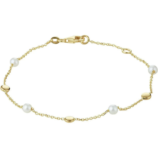 Gouden armband parel