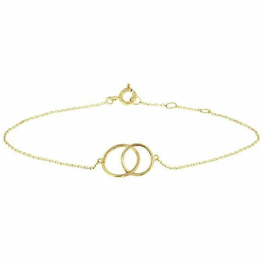 Gouden armband rondjes 0,8 mm 16,5 - 18,5 cm