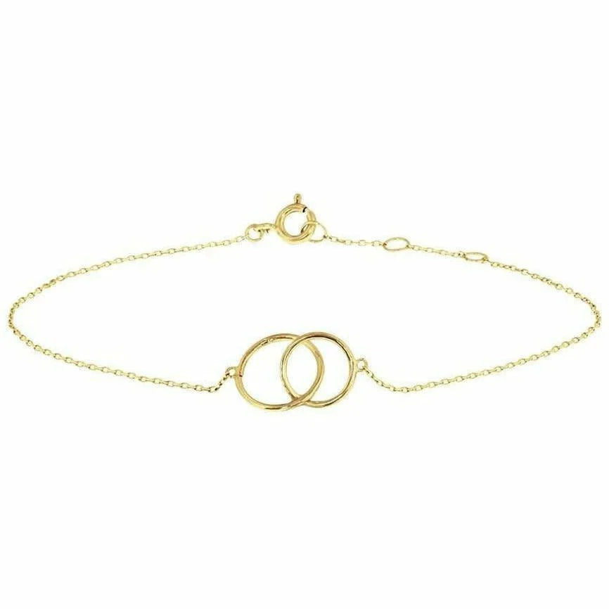 Gouden armband rondjes 0,8 mm 16,5 - 18,5 cm - Armbanden