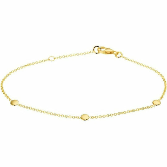Gouden armband rondjes 1,2 mm 17 + 2 cm