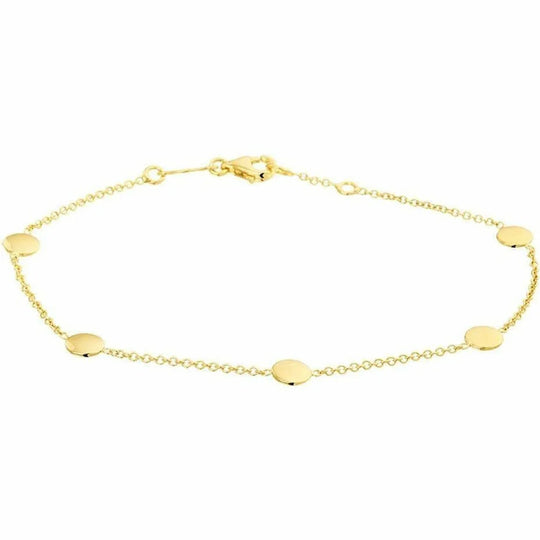 Gouden armband rondjes 1,3 mm 17 - 19 cm