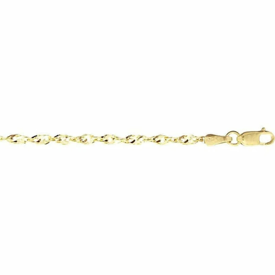 Gouden armband singapore 2,3 mm - Armbanden