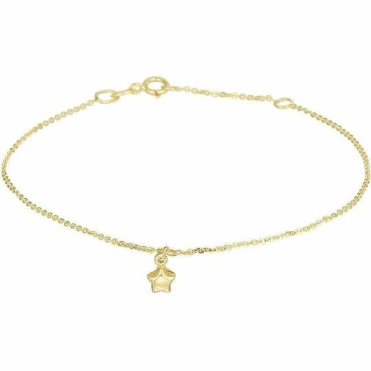 Gouden armband ster 1,0 mm 16,5 - 18,5 cm