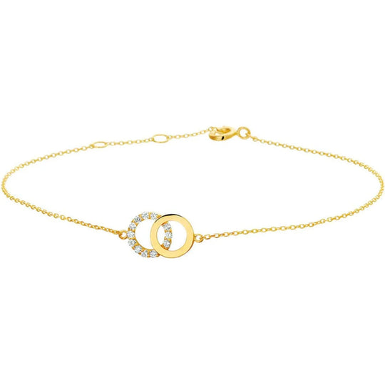Gouden armband zirkonia