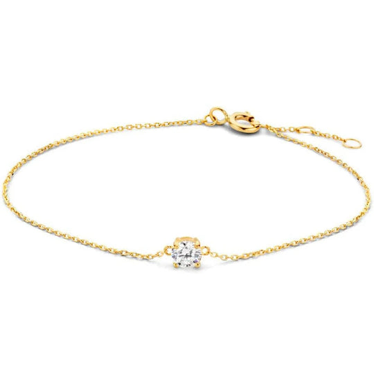 Gouden armband zirkonia