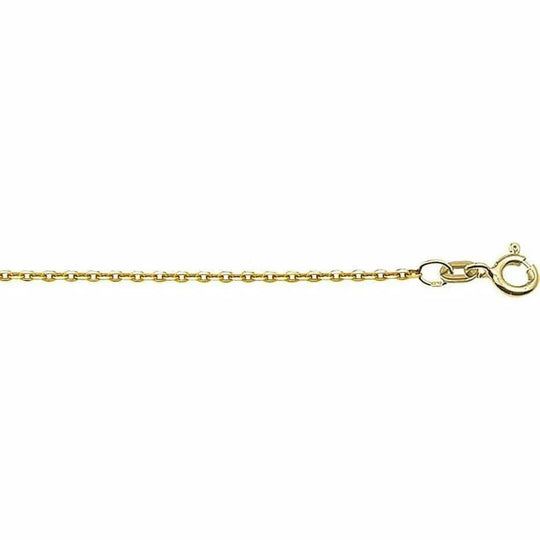 Gouden collier anker plat 1,2 mm 45 cm