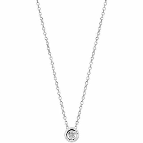 Gouden collier diamant 0.01ct h si 1,0 mm 41 - 43 - 45 cm
