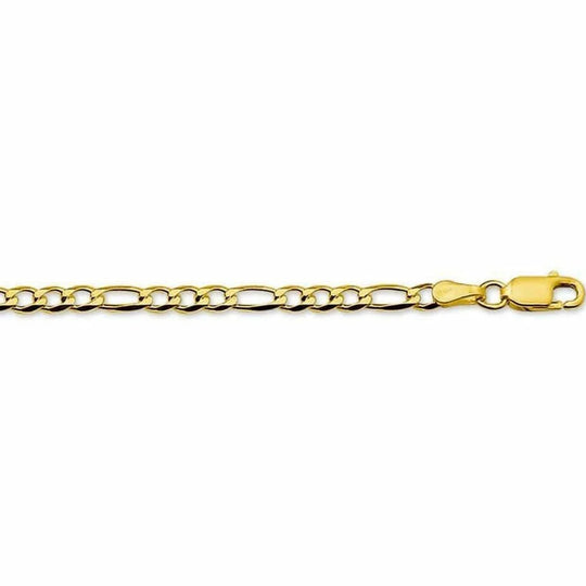 Gouden collier figaro 3,0 mm 50 cm