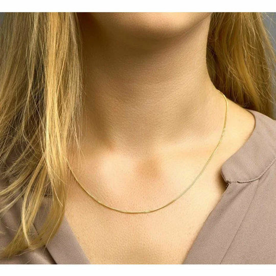 Gouden collier gourmet 1,2 mm