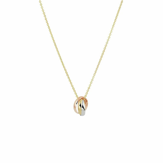 Gouden collier tricolor