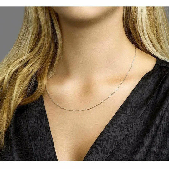 Gouden collier venetiaans 0,8 mm