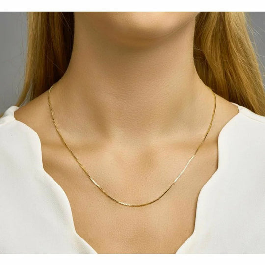 Gouden collier venetiaans 1,1 mm