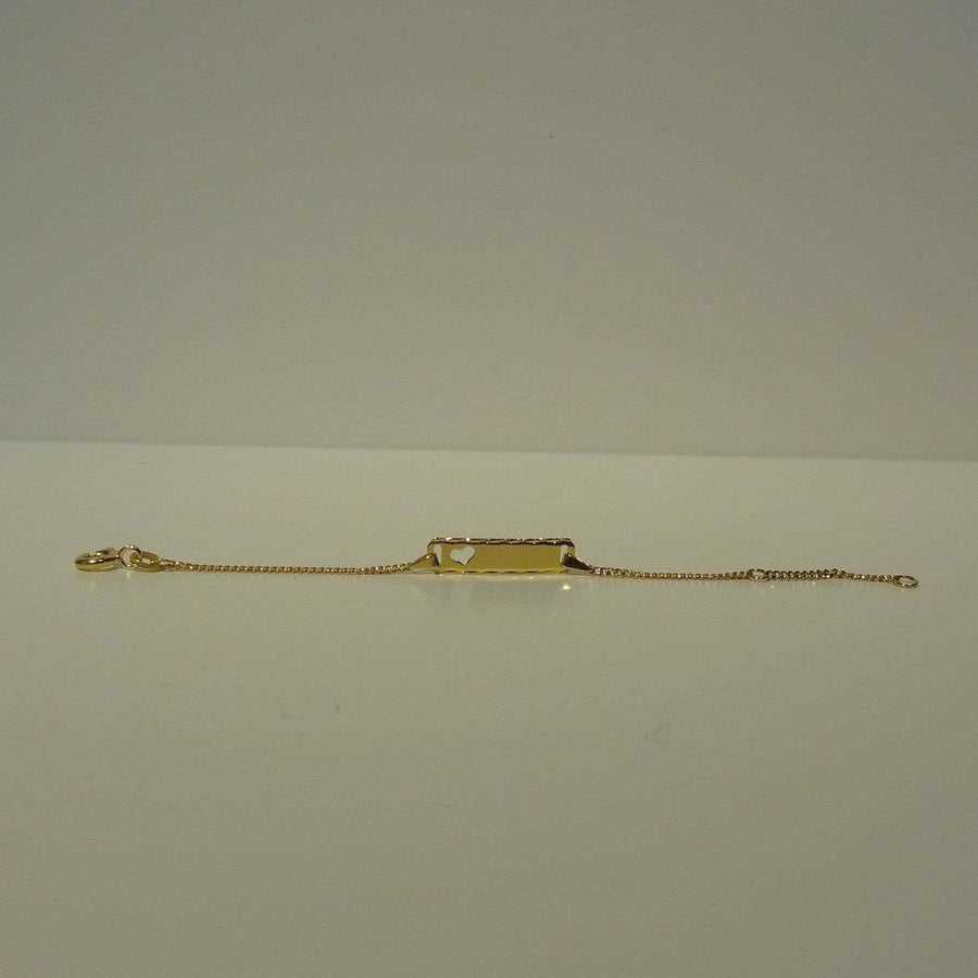 Gouden graveerarmband R113219 9-11cm - Armbanden