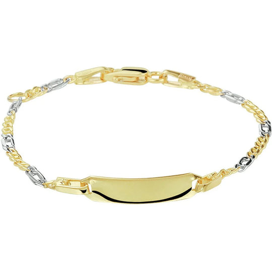 Gouden graveerarmband valkenoog 5,0mm