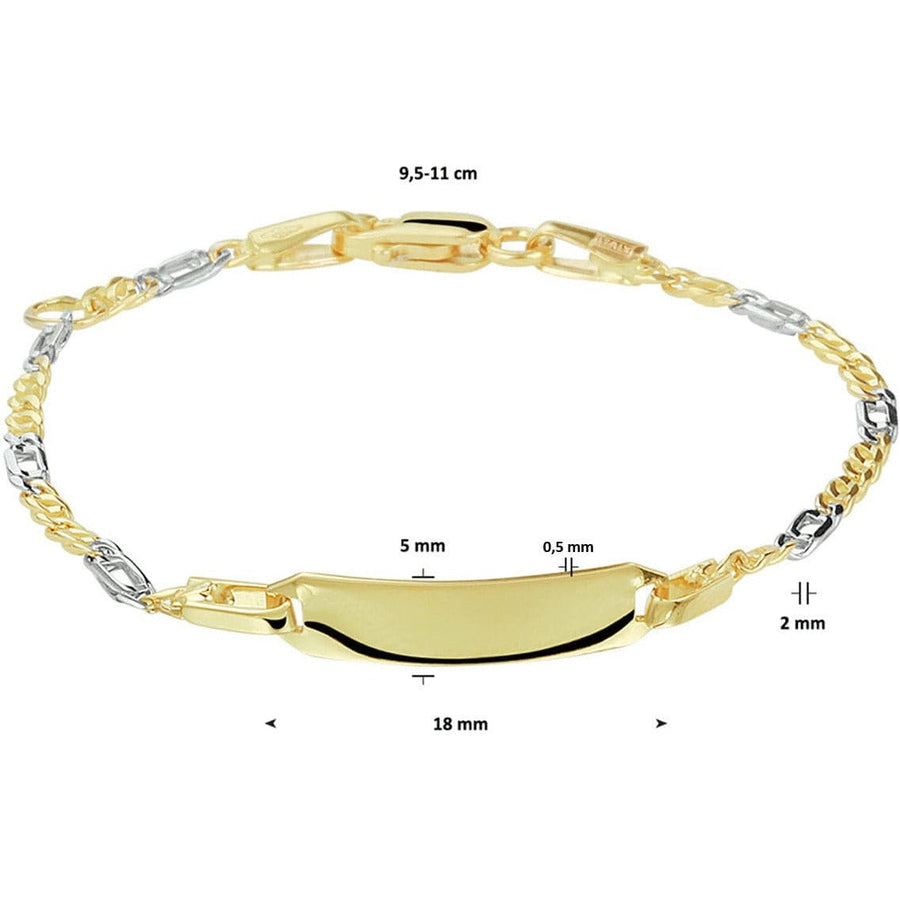 Gouden graveerarmband valkenoog 5,0mm - Armbanden