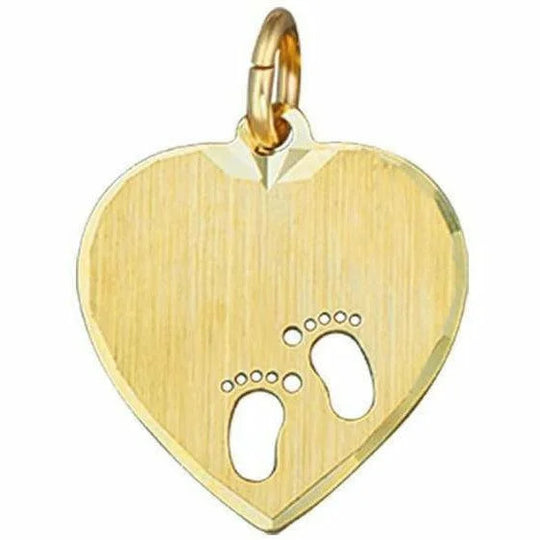 Gouden graveerhartge voeten