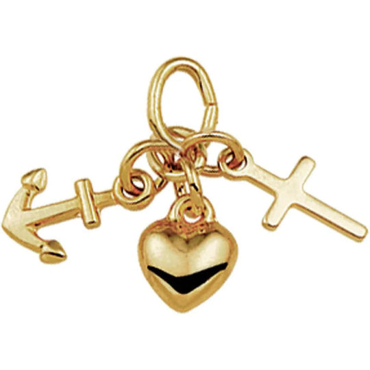 Gouden hanger geloof, hoop en liefde