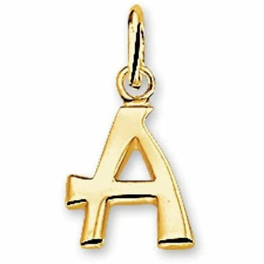 Gouden hanger letter a