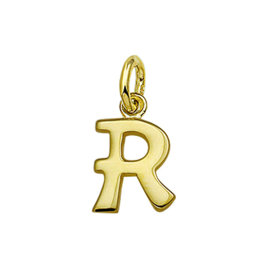 Gouden hanger letter R
