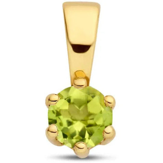 Gouden hanger met geboortesteen Augustus