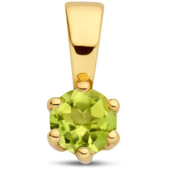 Gouden hanger met geboortesteen Augustus - Hangers