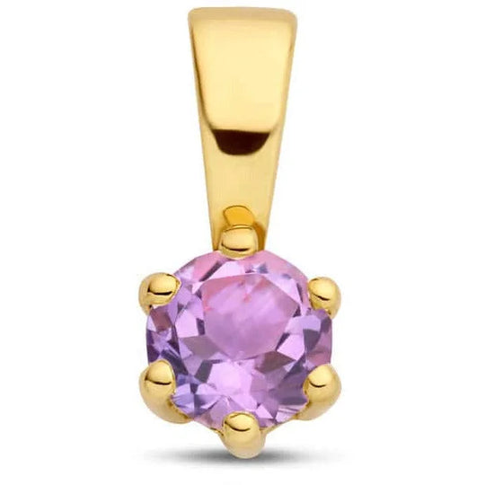 Gouden hanger met geboortesteen Juni