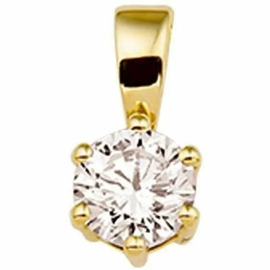 Gouden hanger zirkonia