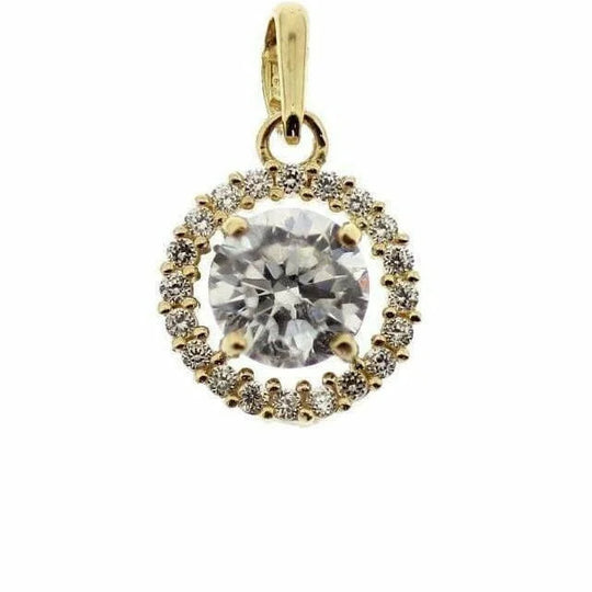 Gouden hanger zirkonia