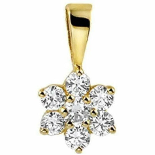 Gouden hanger zirkonia