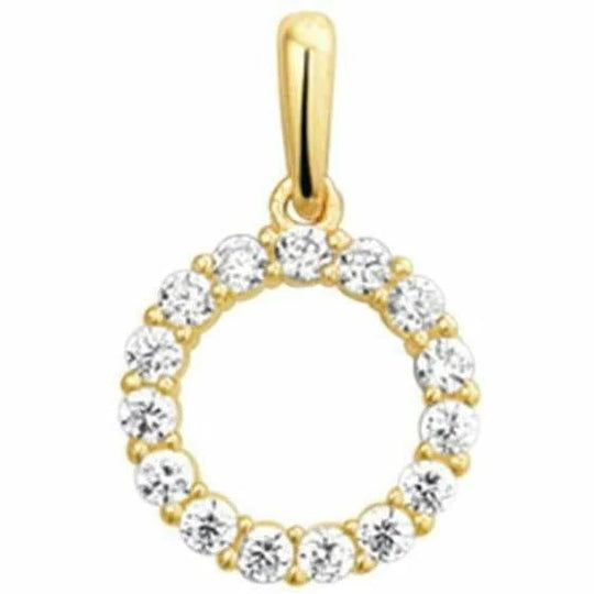 Gouden hanger zirkonia